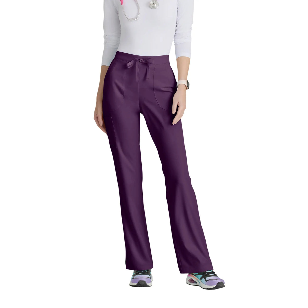 Kora - Pantalón médico cargo - Mujer - Skechers SKECHERS Berenjena / XL