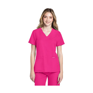 Lacanau - Medical tunic - V-neck - Short sleeves - Women - Cherokee Cherokee Authentic Workwear 
