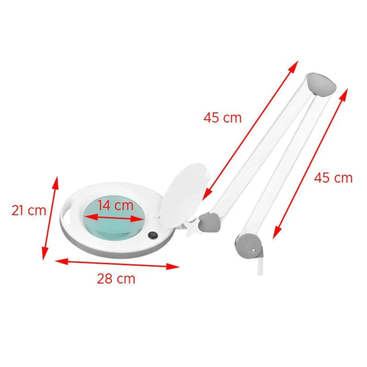 Lampe loupe Elegante 6014 - 60 LED - 5 dioptries - Essential by My Podologie Essential 