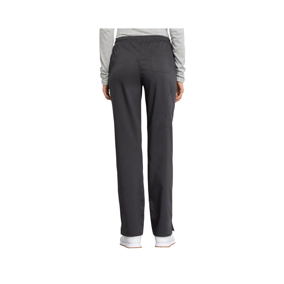 Le Mans - Mid-rise straight pants with drawstring - Women - Cherokee Cherokee Authentic Workwear 