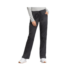 Le Mans - Mid-rise straight pants with drawstring - Women - Cherokee Cherokee Authentic Workwear  Anthracite-XXXL