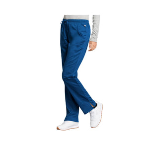 Le Mans - Mid-rise straight pants with drawstring - Women - Cherokee Cherokee Authentic Workwear 