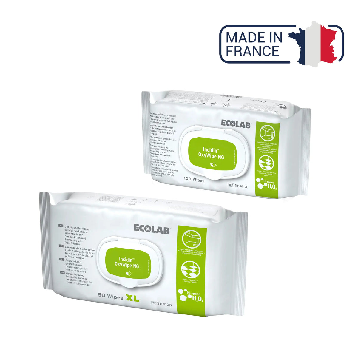 Incidin Oxywipe NG Disinfectant Wipes - 2 capacities - Ecolab by Anios Anios 