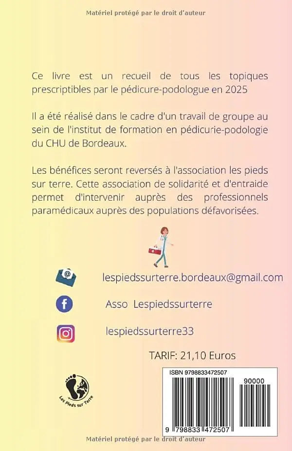 Pedicure-podology prescription booklet - Association les pieds sur terre Association les pieds sur terre 