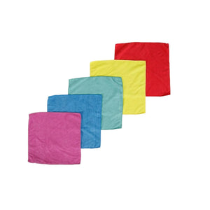 Set of 5 Microfiber Cloths 40x40cm