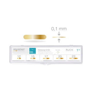 Pack of 50 adhesive tabs - Flat model - Mix of 5 sizes - Goldstadt - Ruck