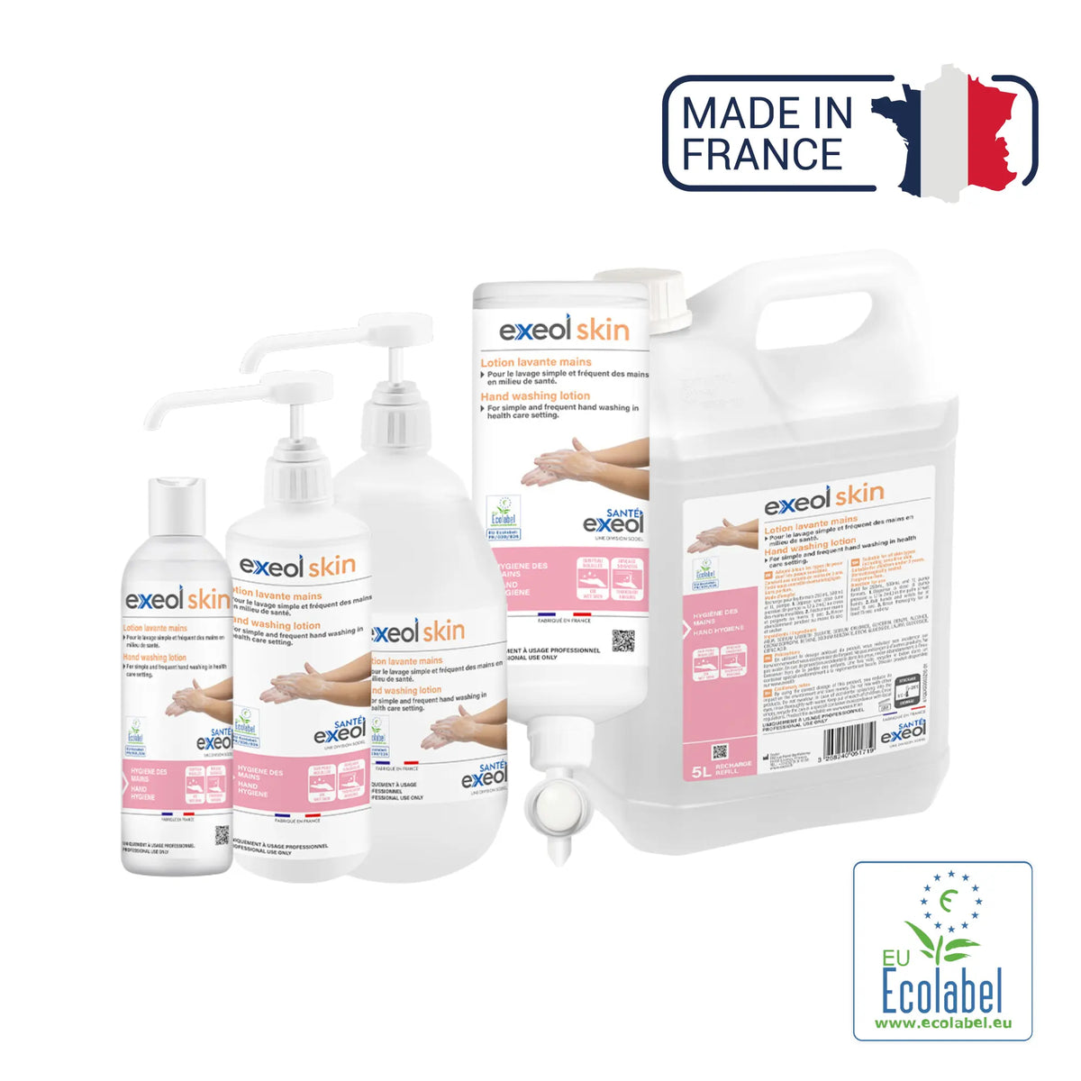 Hand and body cleansing lotion - Exeol skin - Sodel