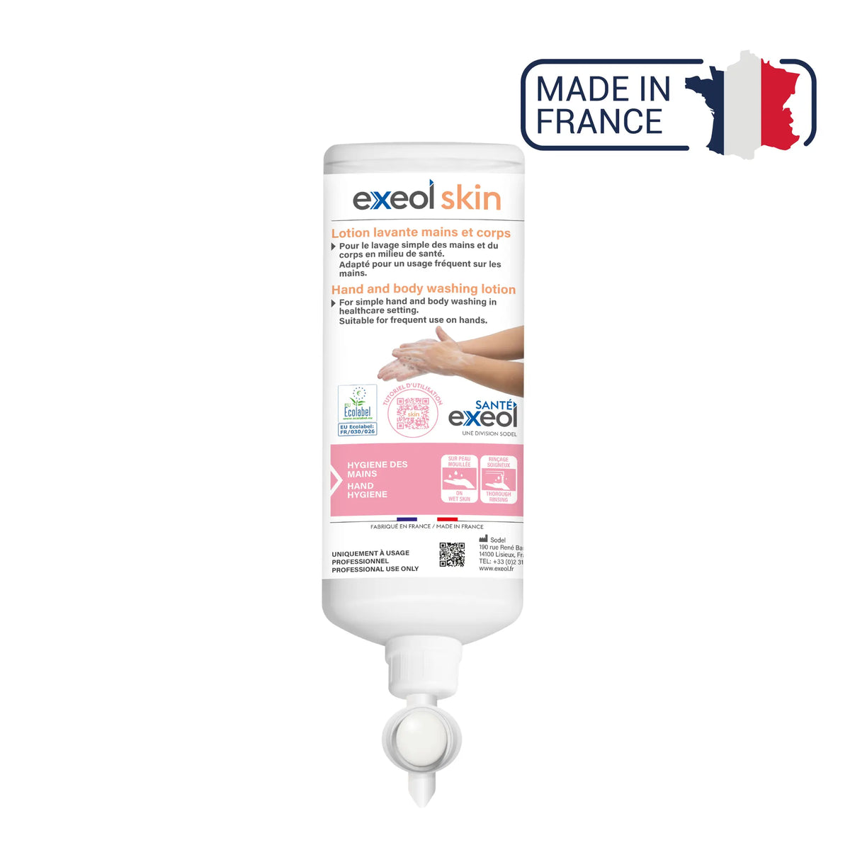 Hand and body cleansing lotion - Exeol Skin - Sodel Exeol 