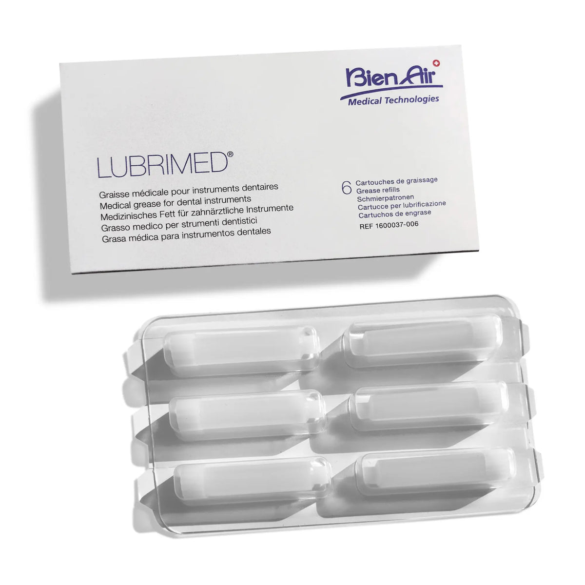 Lubrimed - Instrument lubrication - Set of 6 cartridges - Bien Air Bien Air 