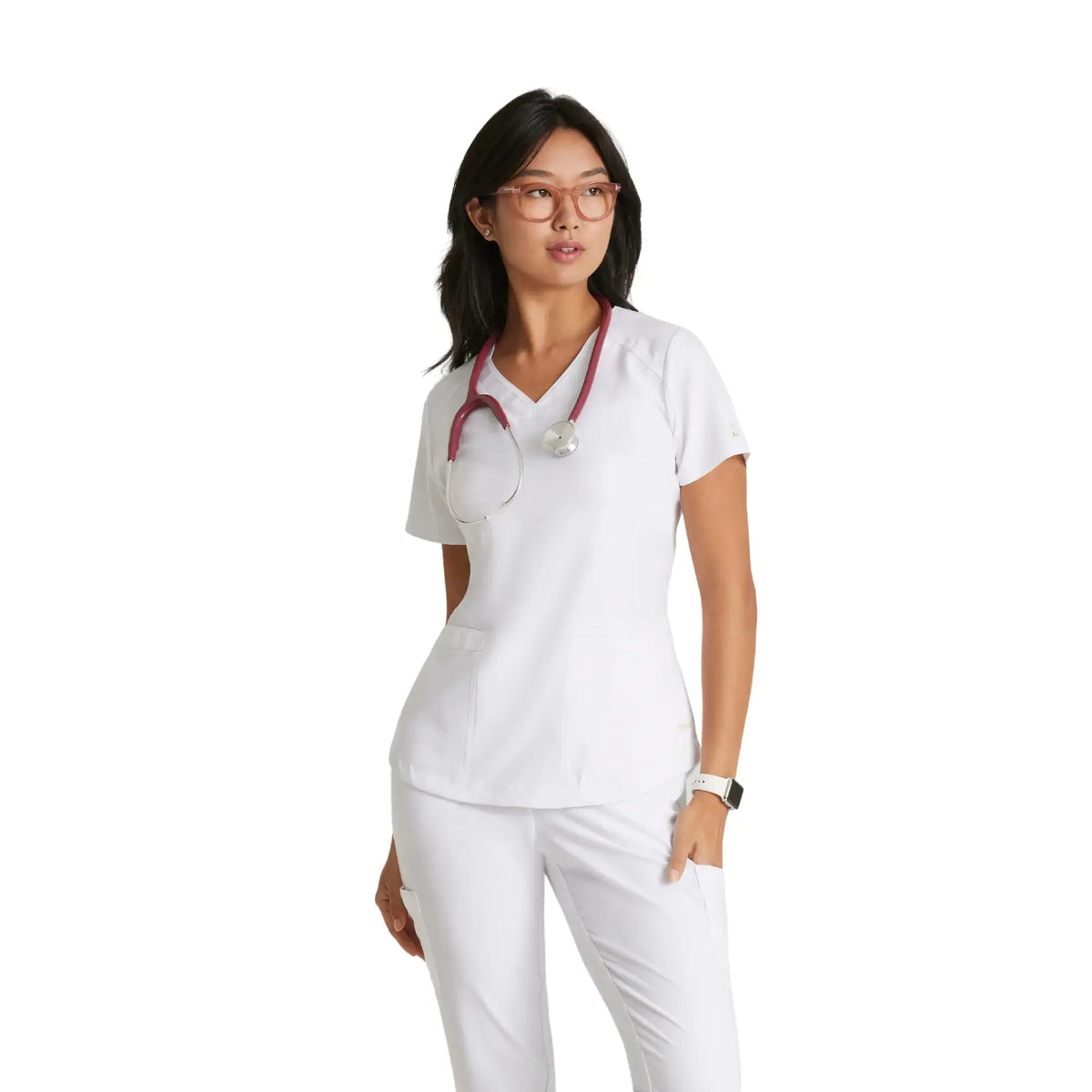 Luma - Tunique col V - Femme - Grey’s Anatomy Evolve Grey’s Anatomy  Blanc / XL