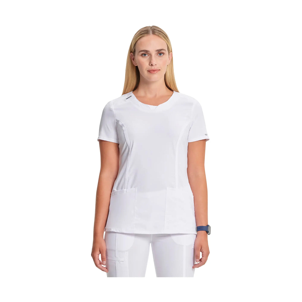 Lyon - Crew Neck Tunic - Women - Cherokee Cherokee Medical Uniforms  White-3XL