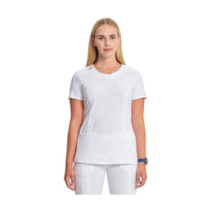 Lyon - Crew Neck Tunic - Women - Cherokee Cherokee Medical Uniforms  White-3XL