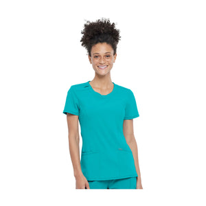 Lyon - Crew Neck Tunic - Women - Cherokee Cherokee Medical Uniforms  Teal-3XL