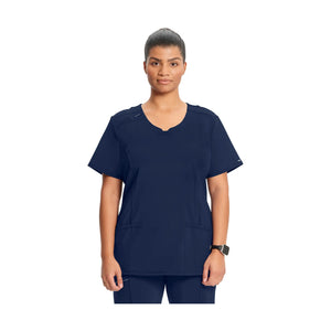 Lyon - Crew Neck Tunic - Women - Cherokee Cherokee Medical Uniforms  Blue-Navy-3XL