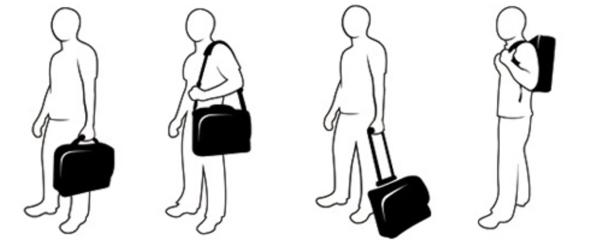 Convertible podiatry case Elite Bags DOCTOR Black - My Podologie