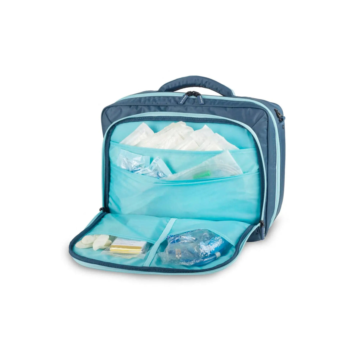 Maletín médico convertible PRACTI - Azul - Carro con ruedas opcional