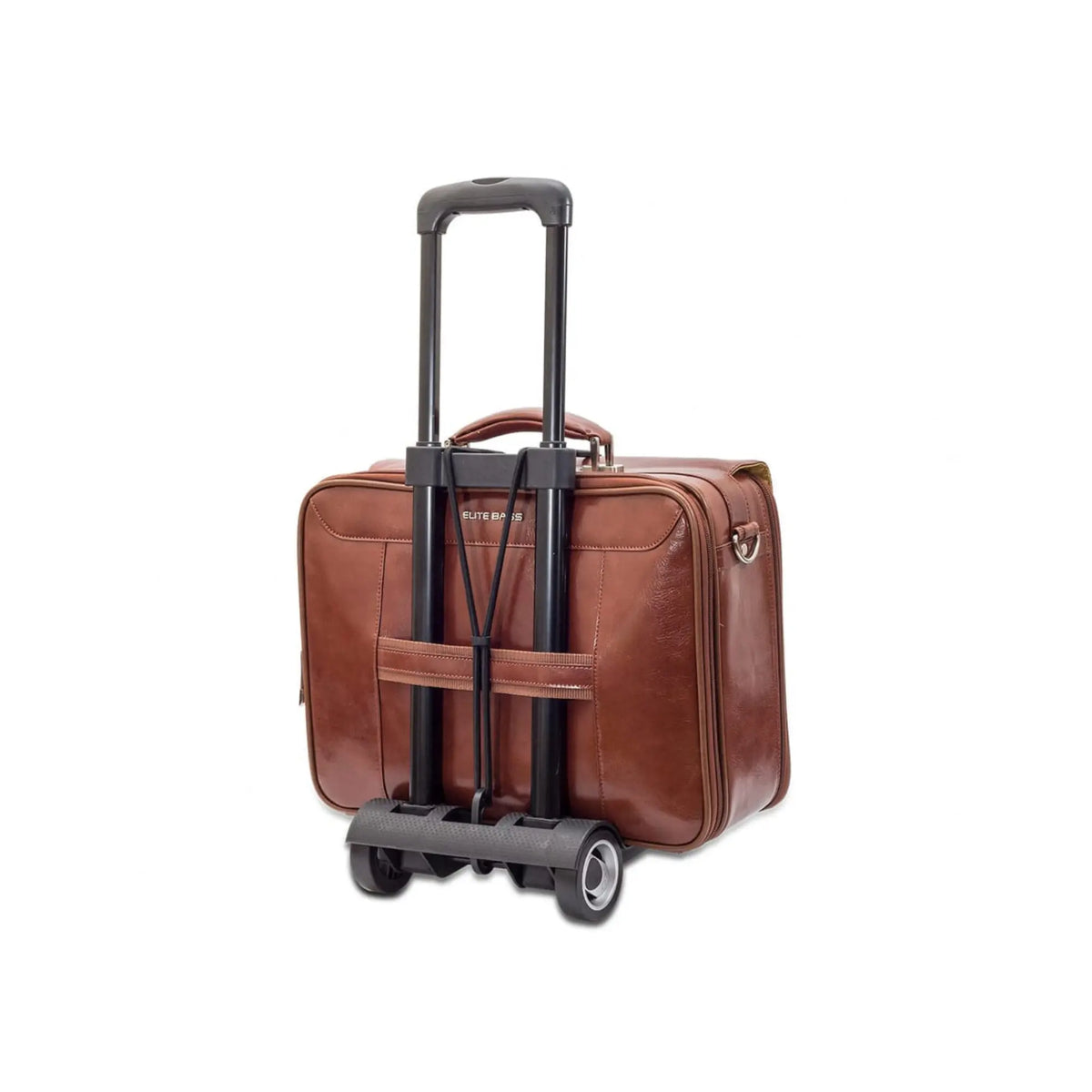 Deluxe DOCTOR home case - Brown leather - Optional wheeled trolley - My Podologie
