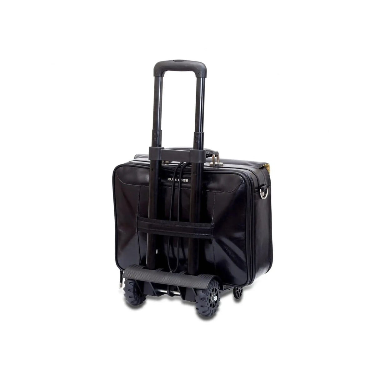 Deluxe DOCTOR home case - Black leather - Optional wheeled trolley