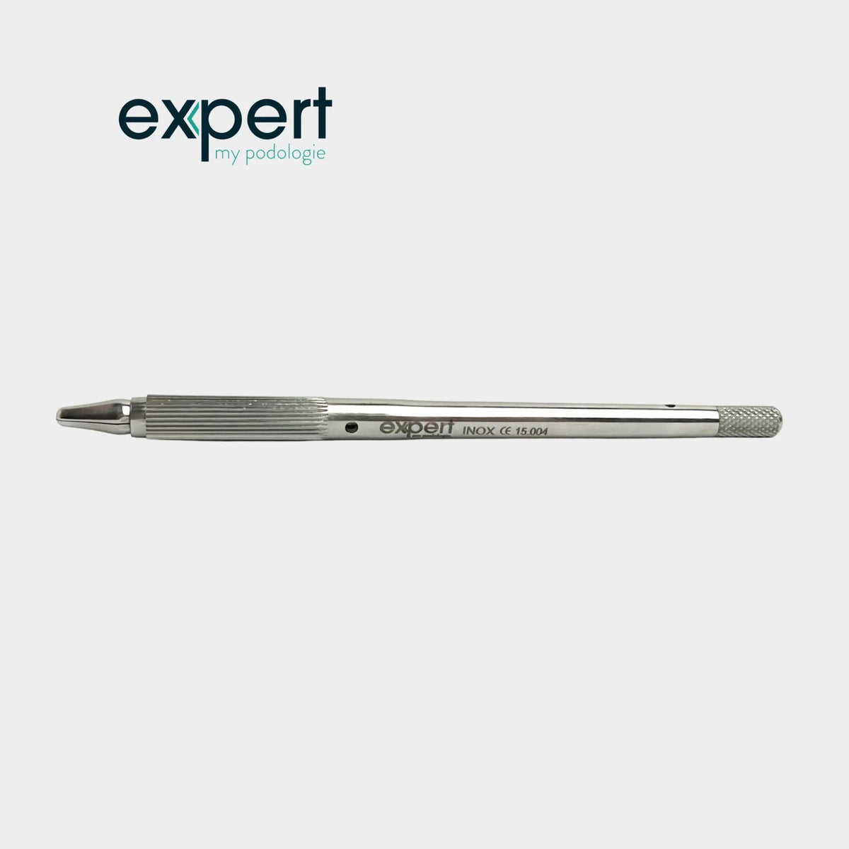 Blade holder handle - Gouge - 13.5 cm - Stainless steel - Expert by My Podologie - My Podologie