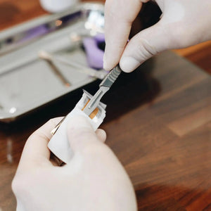 Scalpel blade holder handle - Stainless steel - Essential by My Podologie
