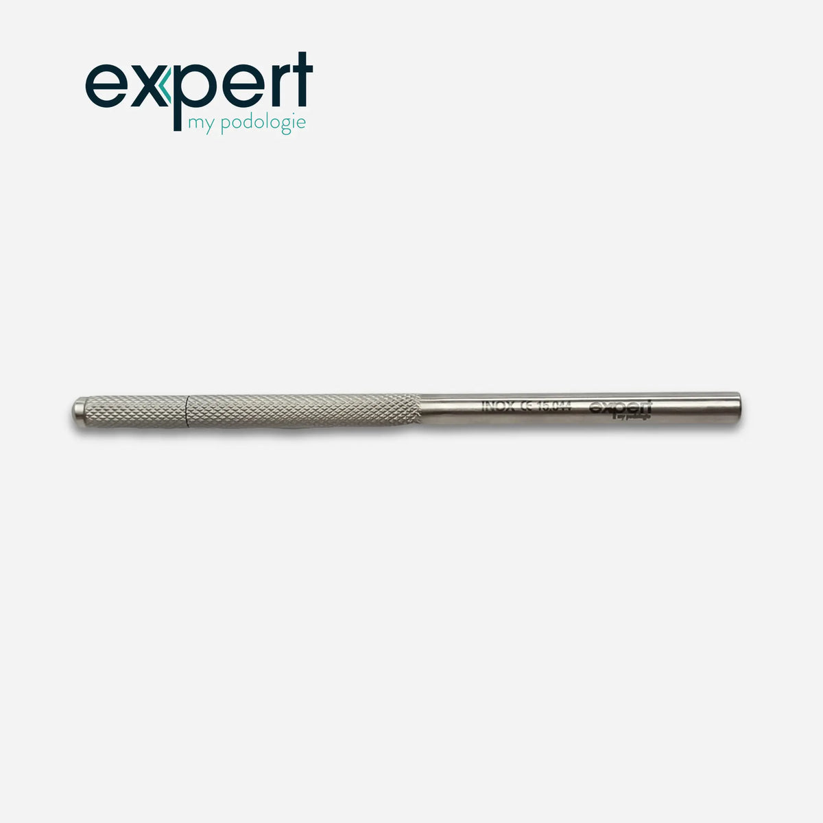 Chisel blade holder handle - 12 cm - Stainless steel - Expert by My Podologie