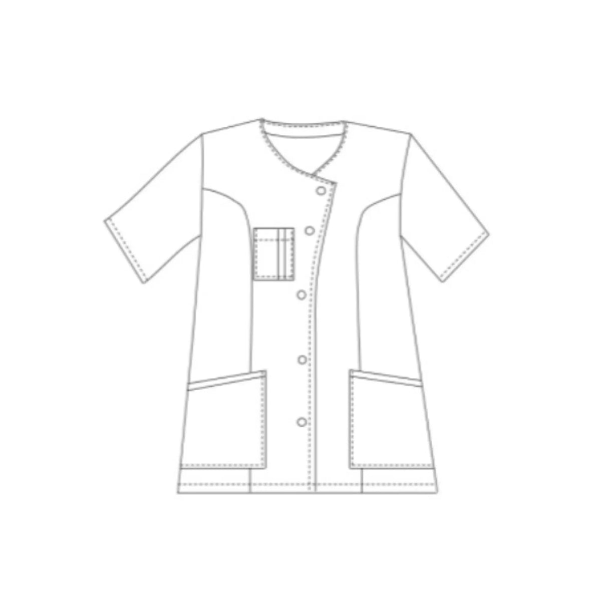 Manon - Tunic - Short Sleeves - Women - 75 cm 
