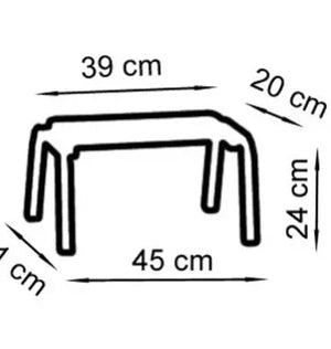 ECOMAX step stool - 1 step step - black or white ABS - Carina Medical - My Podologie