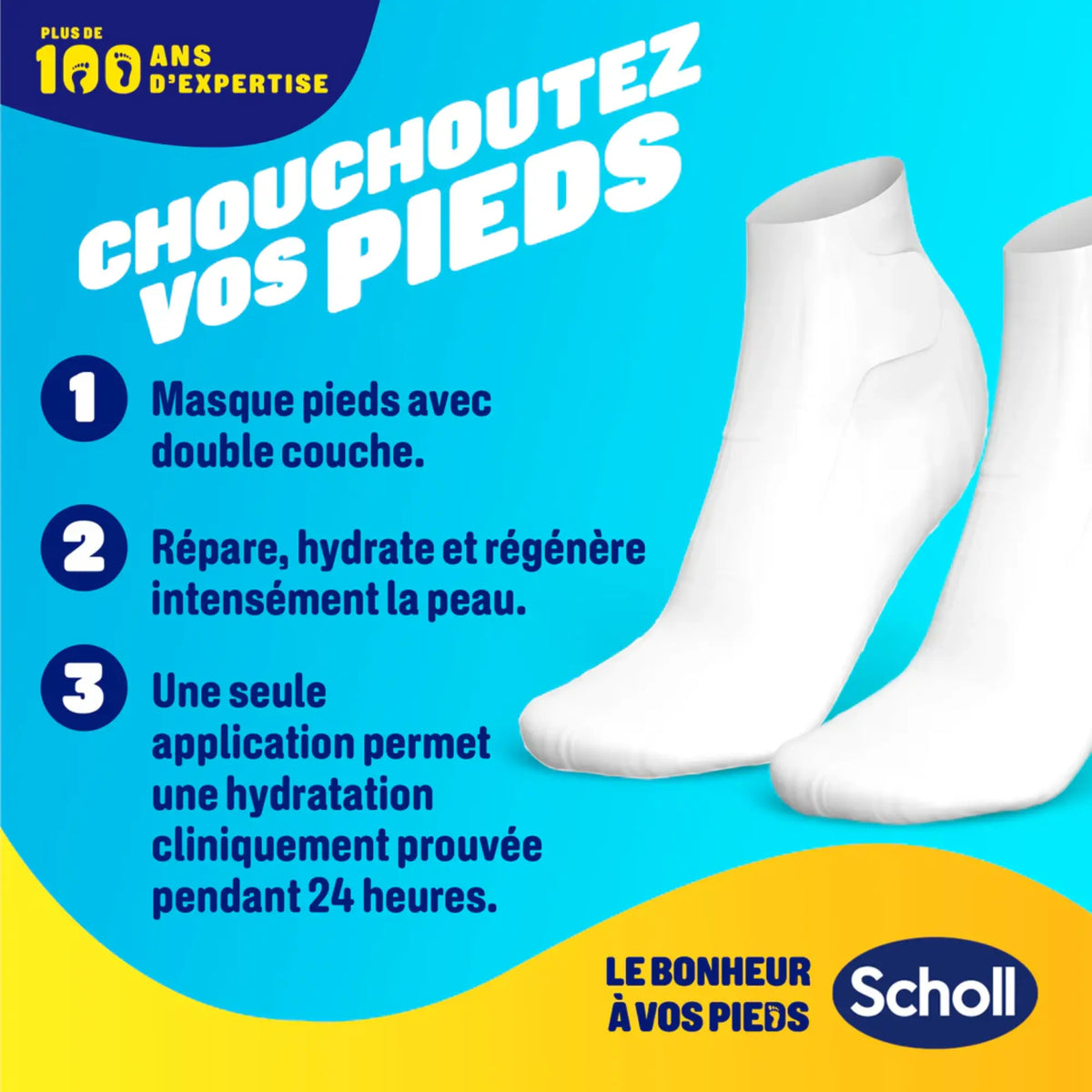 Mascarilla Nutritiva para Pies - Urea 3% - Miel de Manuka - Scholl Scholl 