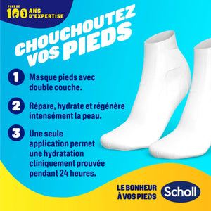 Mascarilla Nutritiva para Pies - Urea 3% - Miel de Manuka - Scholl Scholl 