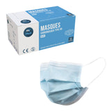 Blue surgical mask - 3 ply type IIR - EN14683 standard - CE certification - Box of 50 masks - My Médical