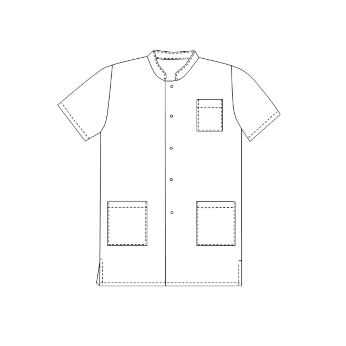 Mathieu - Blouse - Short sleeves - Men - 95 cm My Blouse 