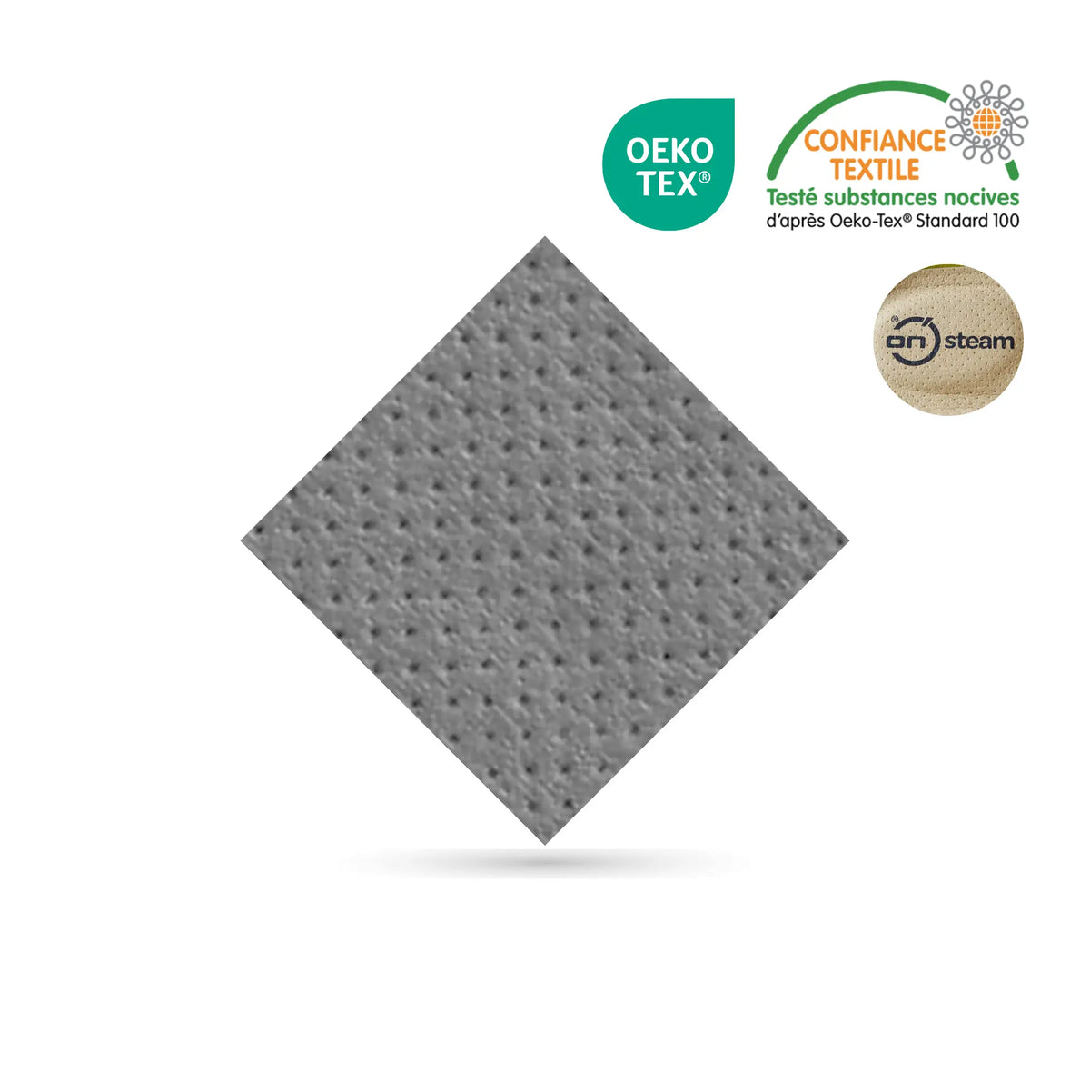 Perforated On Steam microfiber - Second skin effect - 100% healthy - 0.8 mm My Podologie  Gray