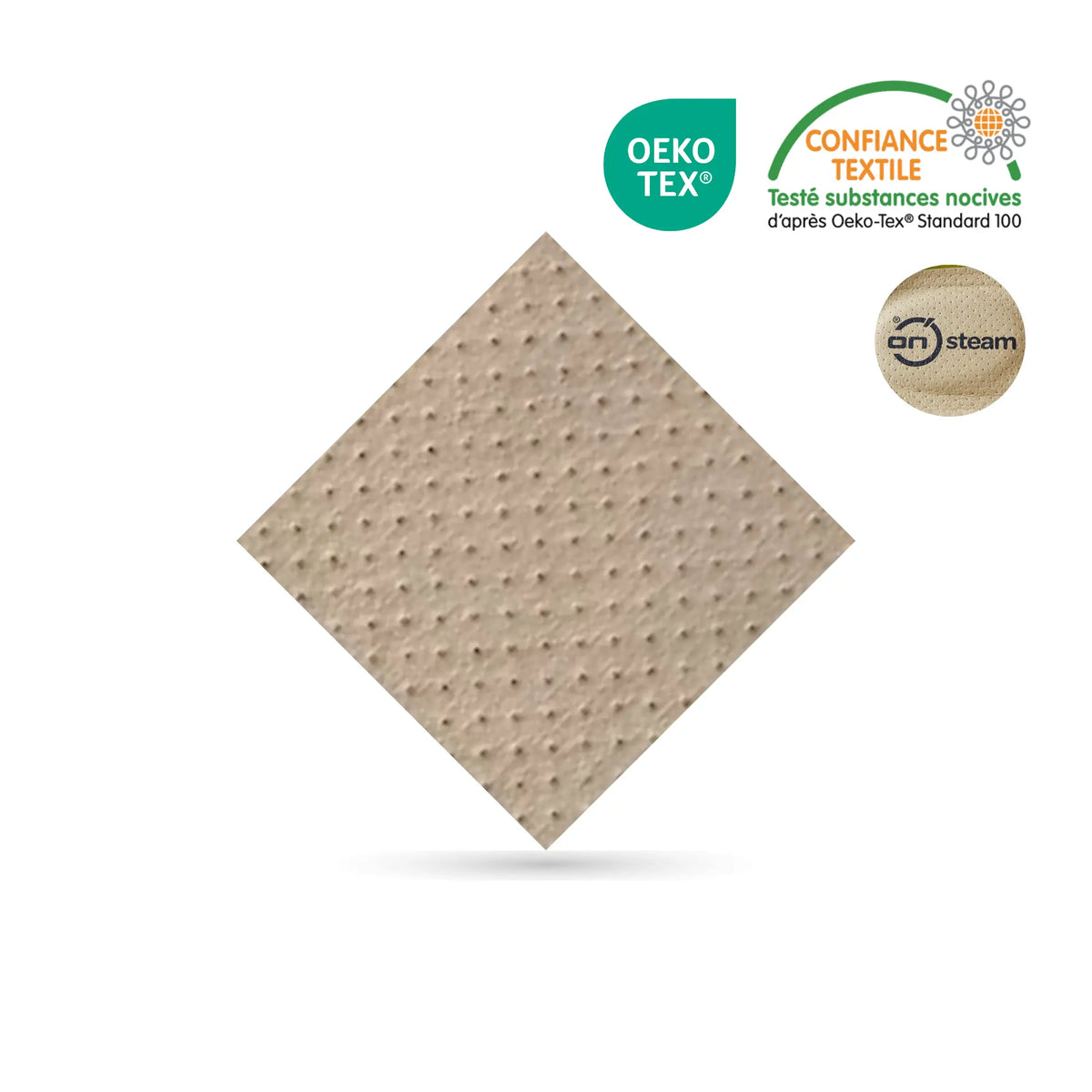 Perforated On Steam microfiber - Second skin effect - 100% healthy - 0.8 mm My Podologie  Beige-Light