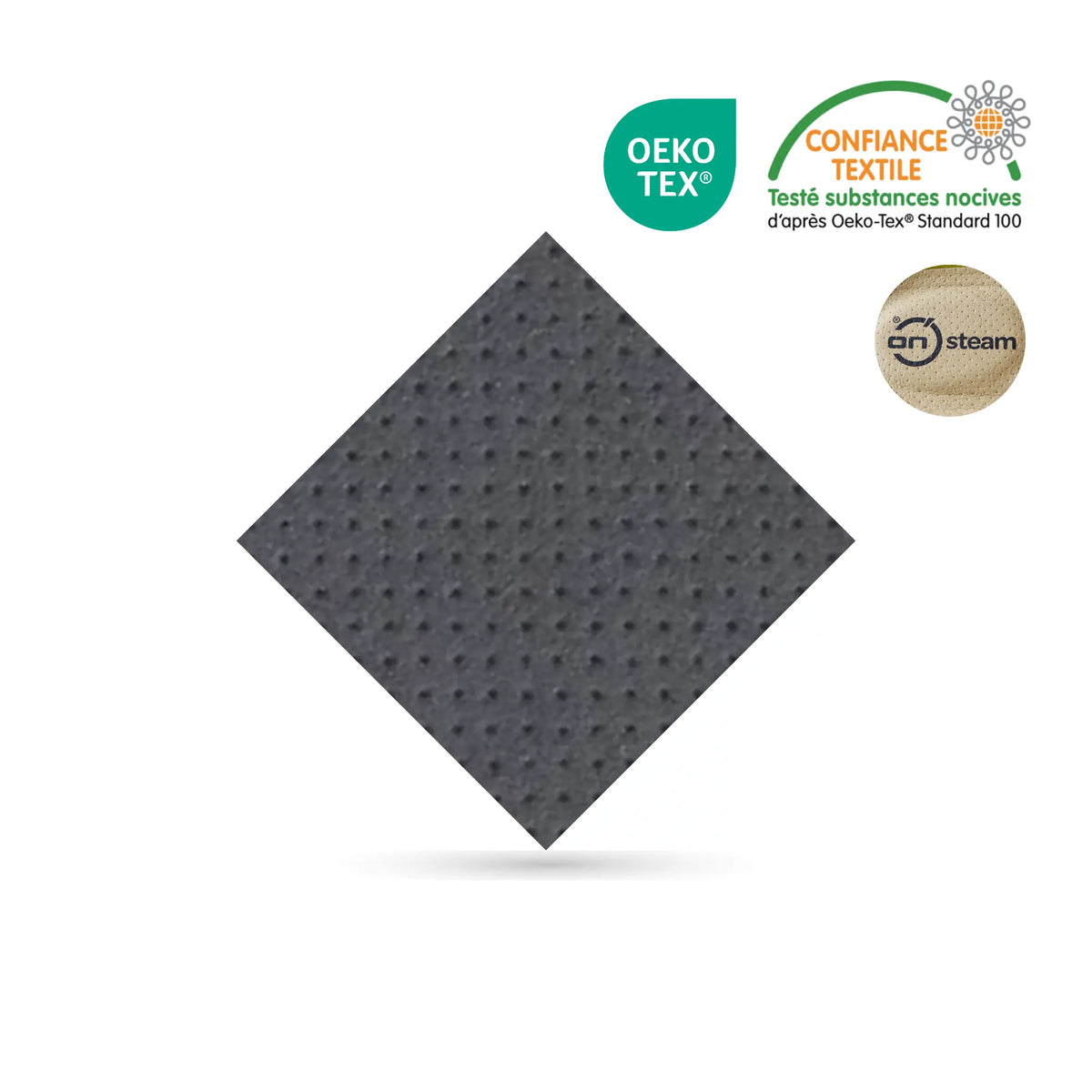 Perforated On Steam microfiber - Second skin effect - 100% healthy - 0.8 mm My Podologie  Grey-Anthracite