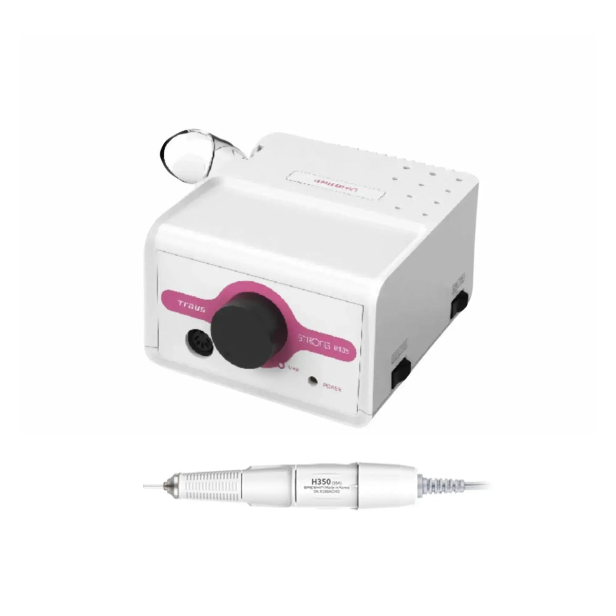 Micromoteur B135 Brillian - boitier + pièce à main - Rose - 40 000 tr/min My Podologie 