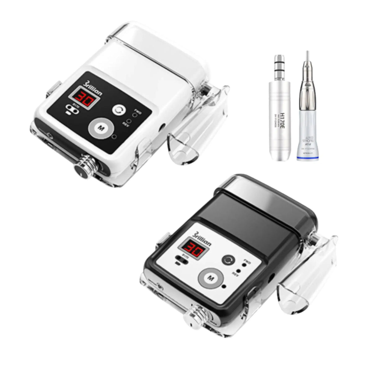 Micromoteur portable B170 Brillian - 30 000 tr/min - Blanc ou noir My Podologie 