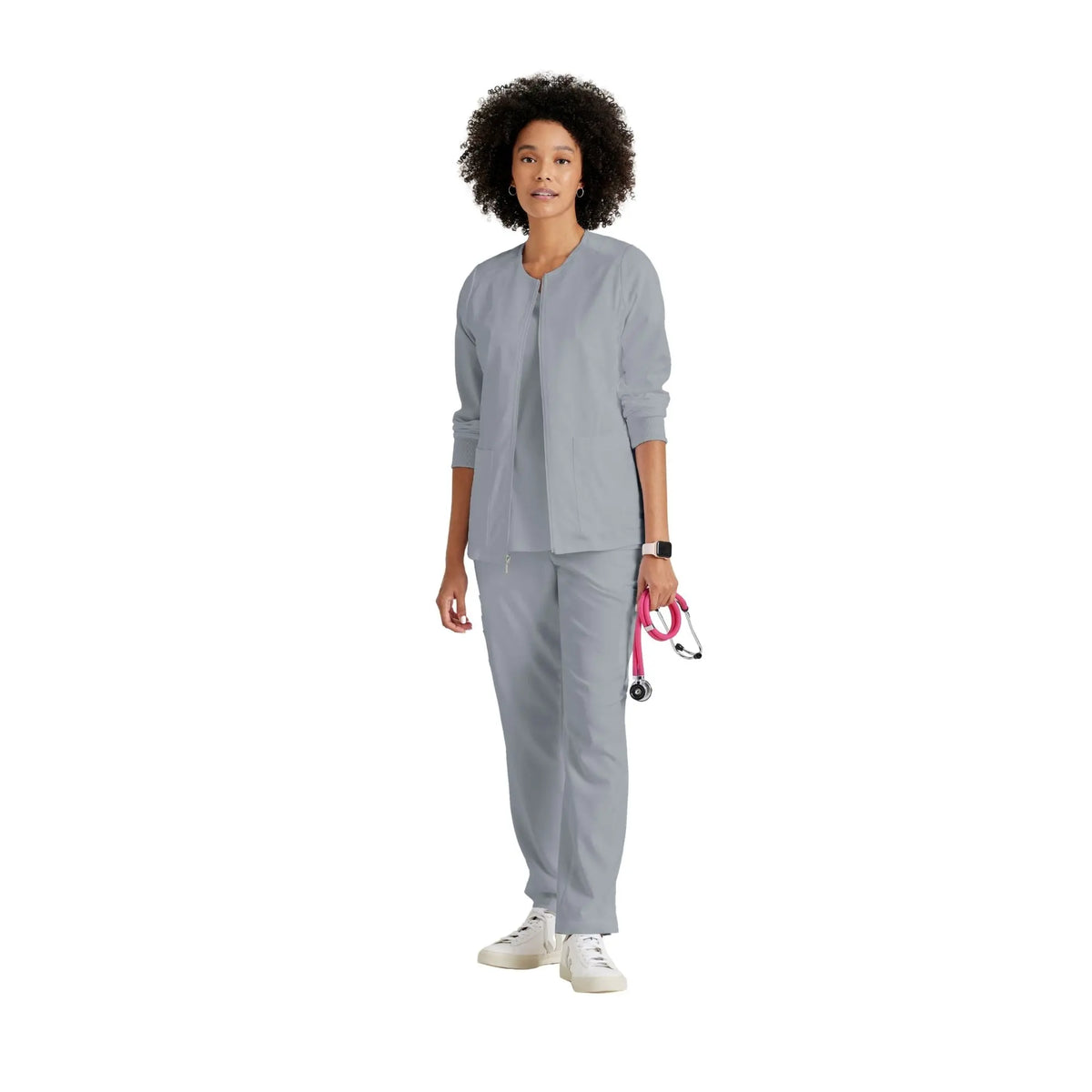 Mila - Round neck medical jacket - Women - Grey’s Anatomy Stretch Grey’s Anatomy 