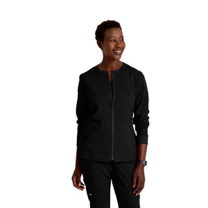 Millie - Zip Medical Jacket - Women - Grey’s Anatomy Stretch Grey’s Anatomy  Black / XL