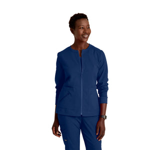 Millie - Zip Medical Jacket - Women - Grey’s Anatomy Stretch Grey’s Anatomy  Navy Blue / XL