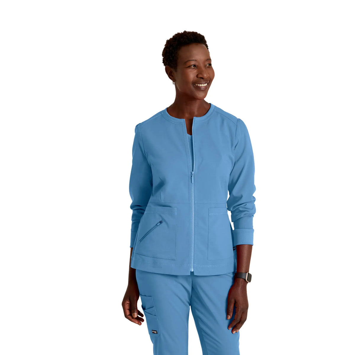 Millie - Zip Medical Jacket - Women - Grey’s Anatomy Stretch Grey’s Anatomy  Sky Blue / XL