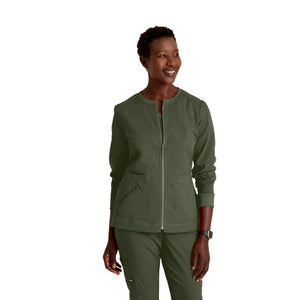 Millie - Zip Medical Jacket - Women - Grey’s Anatomy Stretch Grey’s Anatomy  Olive Green / XL