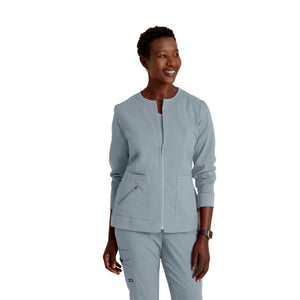 Millie - Zip Medical Jacket - Women - Grey’s Anatomy Stretch Grey’s Anatomy  Light Gray / XL
