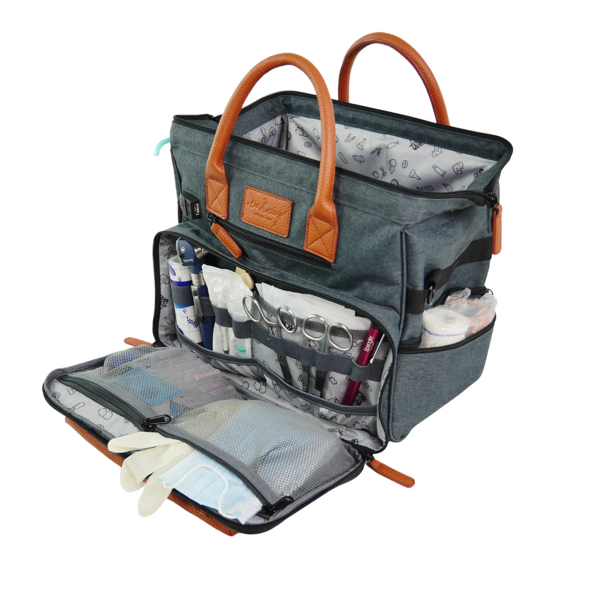 ETRETAT Mini Medical Bag - Gray / Brown