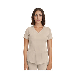 Monique - Medical Tunic - V Neck - Women - Healing Hands - 1 Healing Hands  Light Khaki / 3XL