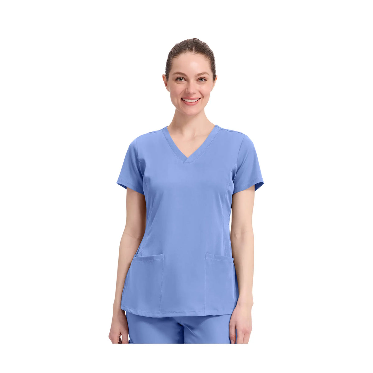 Monique - Medical Tunic - V Neck - Women - Healing Hands - 1 Healing Hands  Sky Blue / 3XL