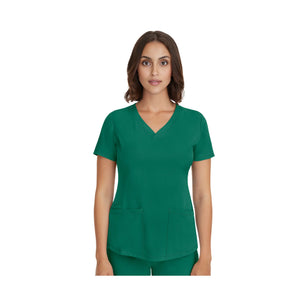 Monique - Medical Tunic - V Neck - Women - Healing Hands - 1 Healing Hands  Hunter Green / 3XL