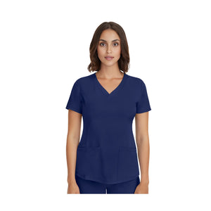 Monique - Medical Tunic - V Neck - Women - Healing Hands - 1 Healing Hands  Navy Blue / 3XL