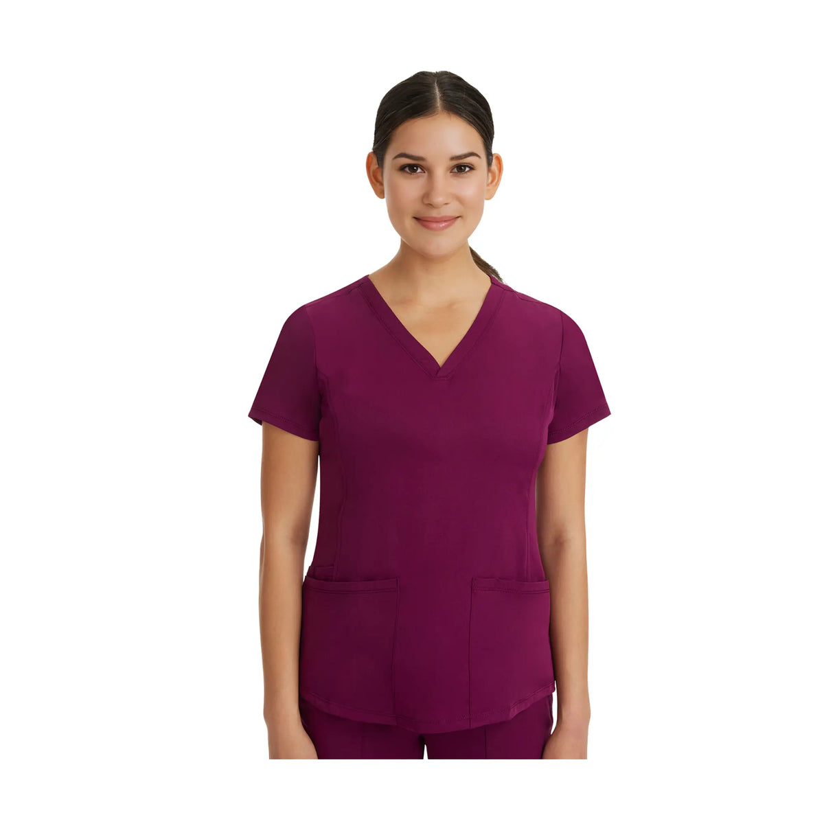 Monique - Túnica médica - Cuello en V - Mujer - Healing Hands - 2 Healing Hands Borgoña / 3XL