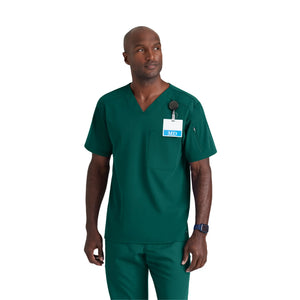 Murphy - V-neck tunic - Men - Grey's Anatomy Stretch Grey's Anatomy  Hunter Green / XL