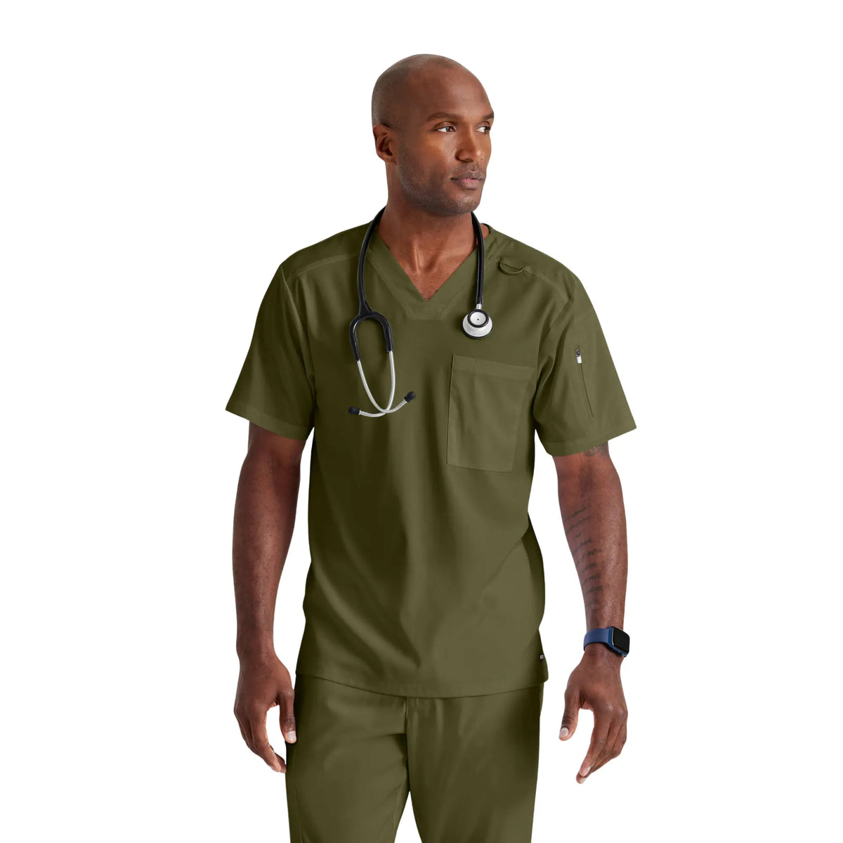 Murphy - V-neck tunic - Men - Grey's Anatomy Stretch Grey's Anatomy  Olive Green / ER
